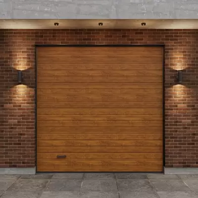 Автоматические секционные гаражные ворота серии Trend